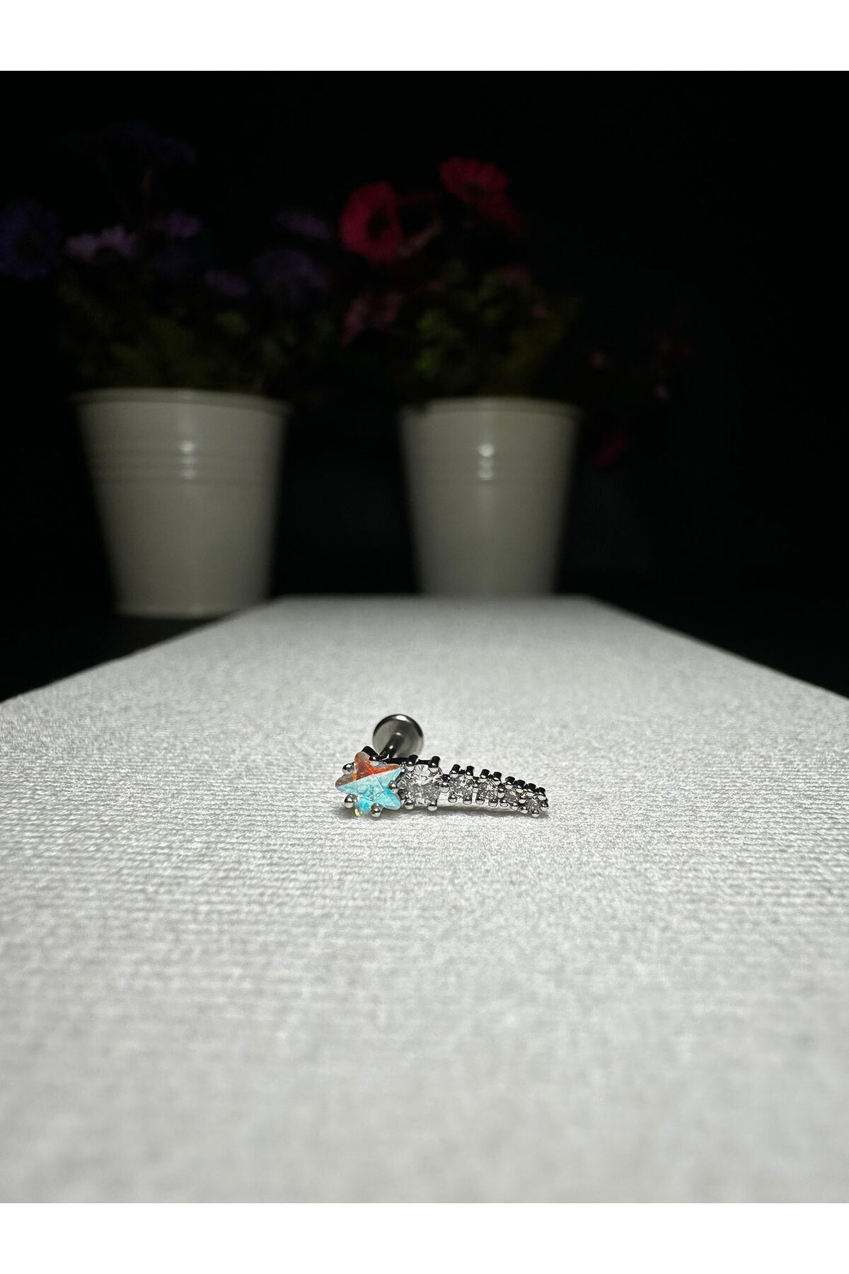 Mutenaura Cerrahi Çelik Tragus Piercing