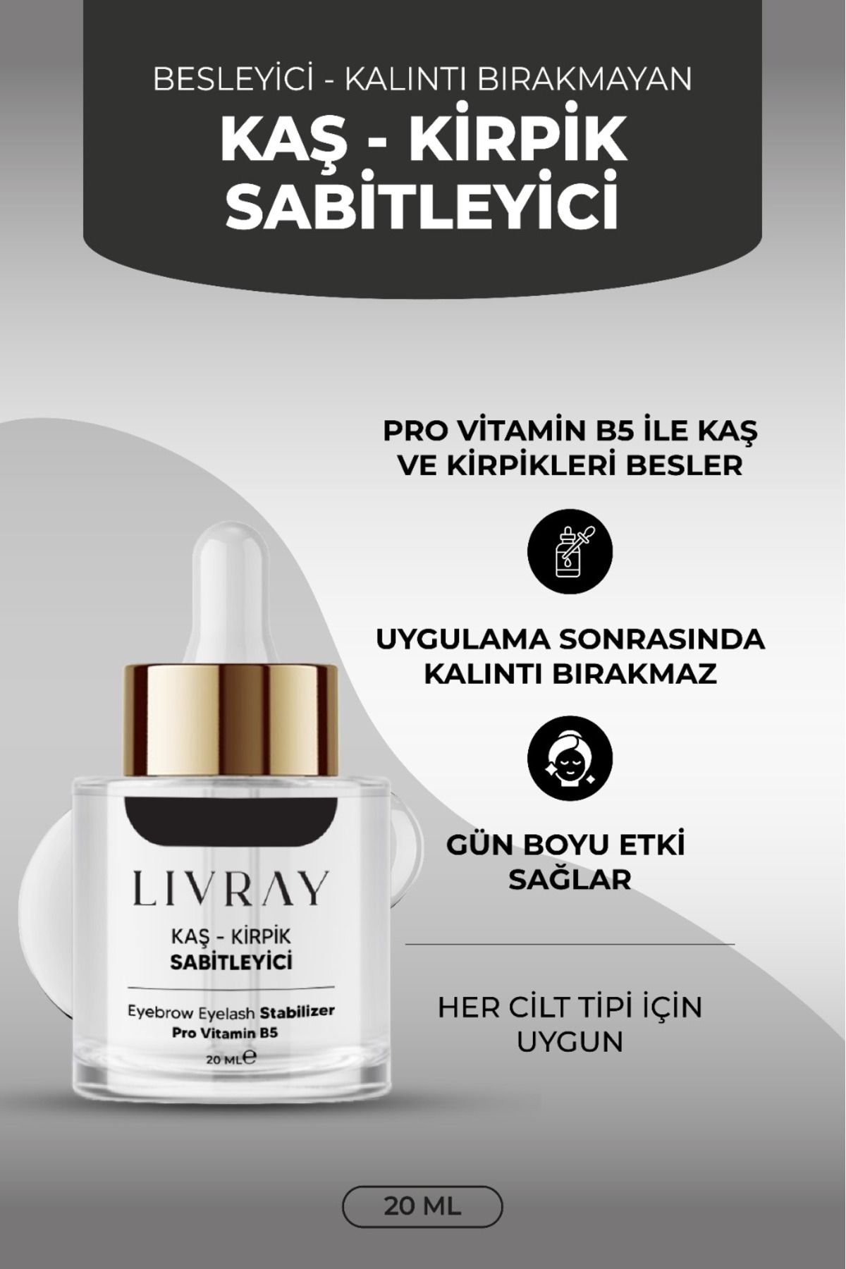 Livray Kaş Kirpik Sabitleyici (20 ML)