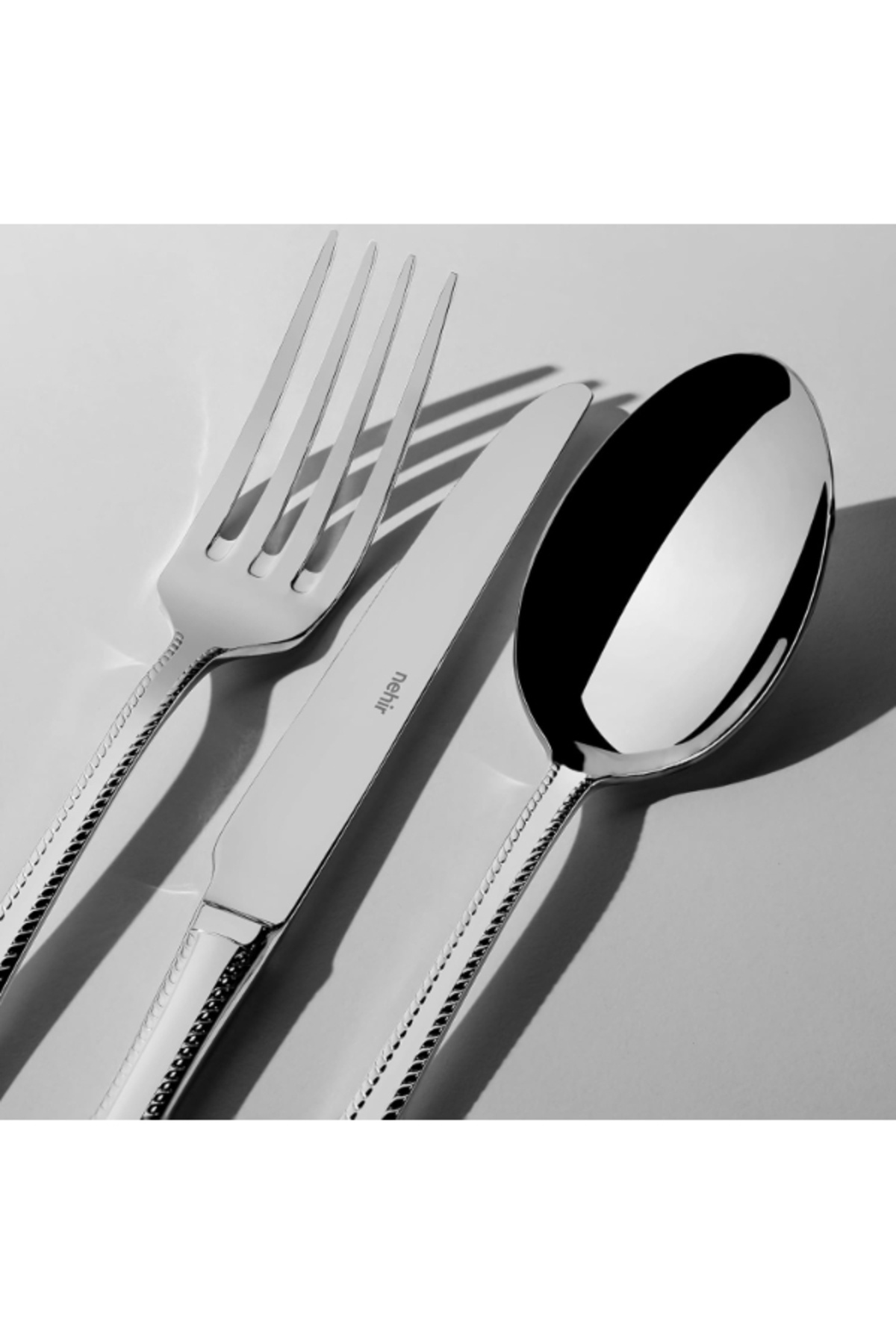 Nehir-Luxury Cutlery Set. (SPOONS - FORKS - KNIVES). Consists Of 36 Pieces. 5