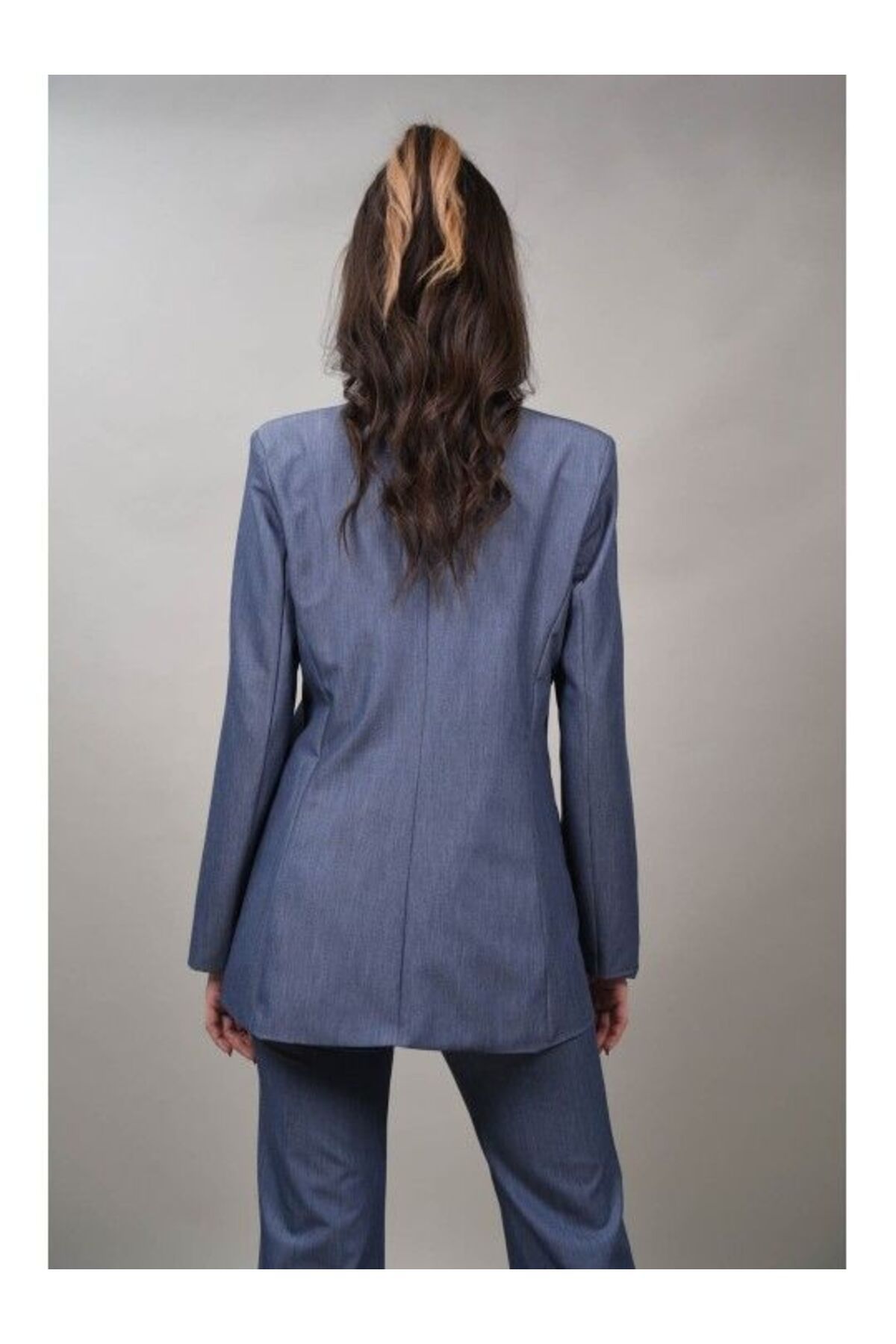 CHANGE OFF-Celestezza S Denim Single Button Jacket 3