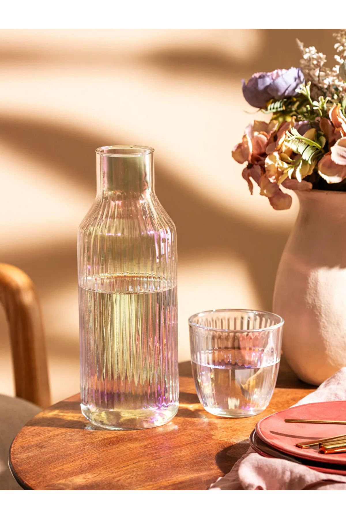 LC Waikiki LCW HOME Renksiz Cam Kapaklı Cam Sürahi 1000 ml