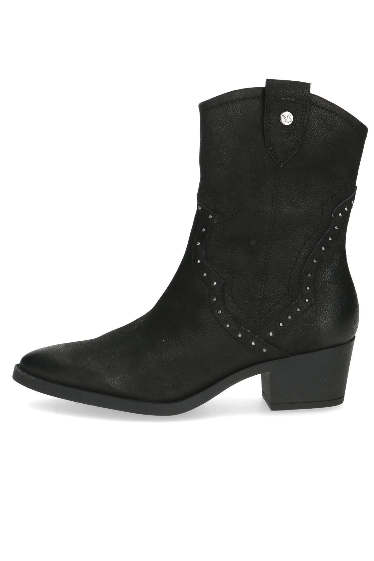 Caprice-Damen Elegante Stiefelette Western 9-25315-43 Schwarz 008 Black Nubuc Leder Mit Cap Airmotion 3