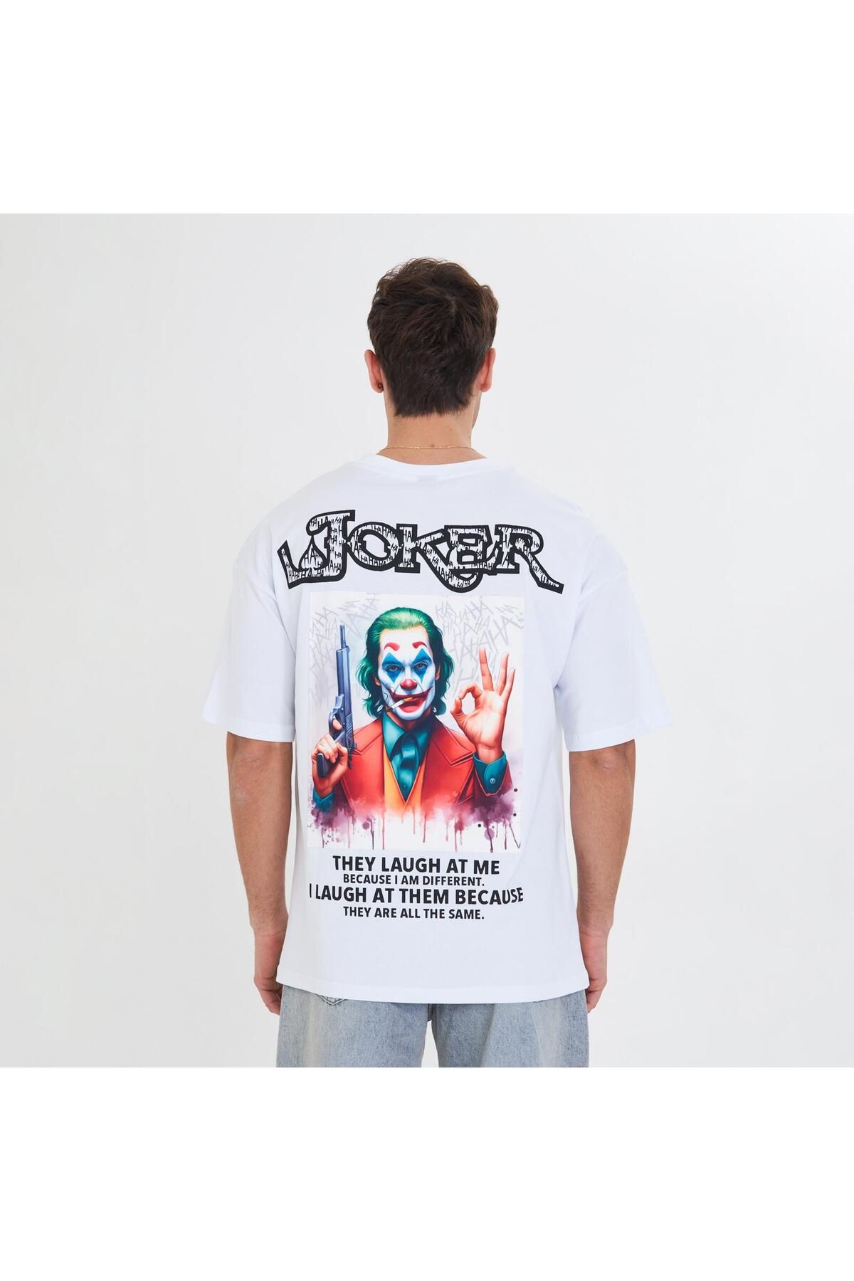 SCHOTT joker peç baskılı unisex oversize t-shirt