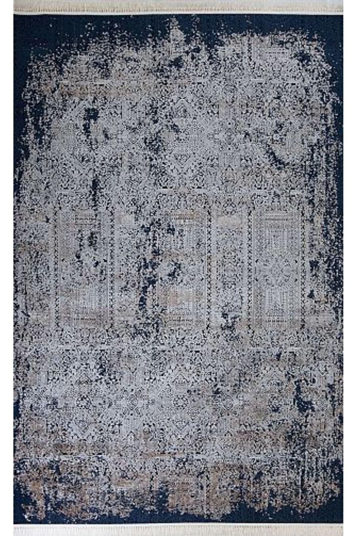 Gabardin Gloria 934C Lacivert Serisi Viskon Akrilik Salon Oturma Yatak Odası Halısı