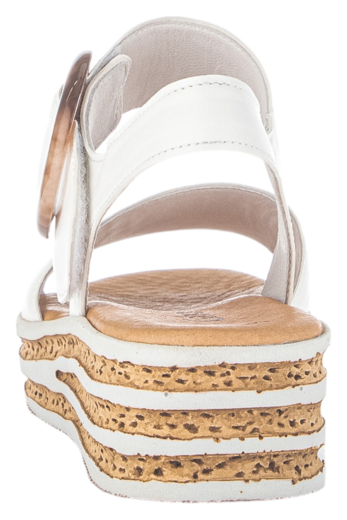 GABOR-Damen Sandalen 64.550 Weiß 20 Latte Leder 8