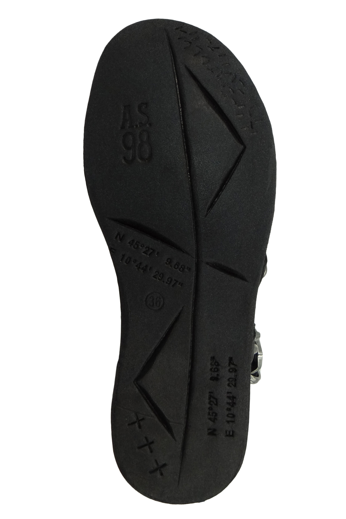 A.S.98-Damen Sandalen Pola-polaflash 699024-0103 Schwarz 6002 Nero Leder 7
