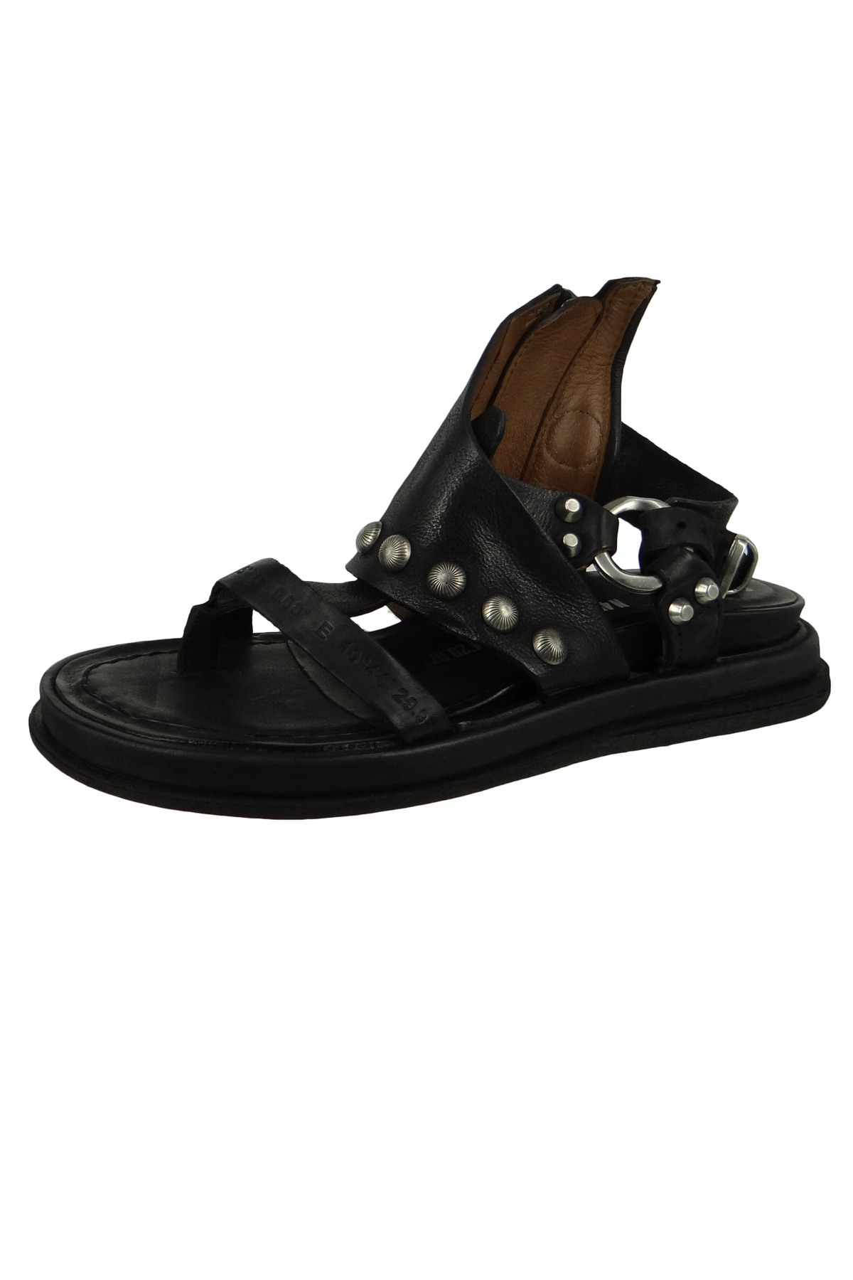 A.S.98-Damen Sandalen Pola-polaflash 699024-0103 Schwarz 6002 Nero Leder 2