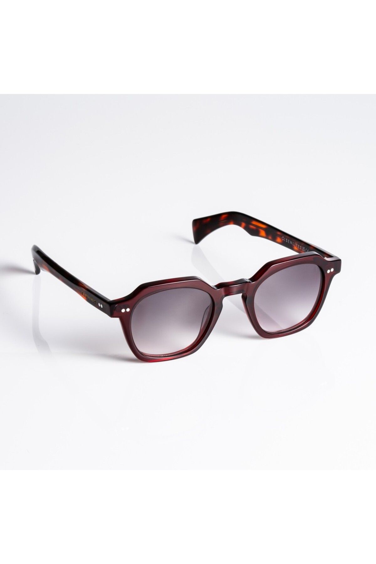 SENLITES Sunglasses More QUILL HAVANA Unisex Bordo UV400 Güneş Gözlüğü