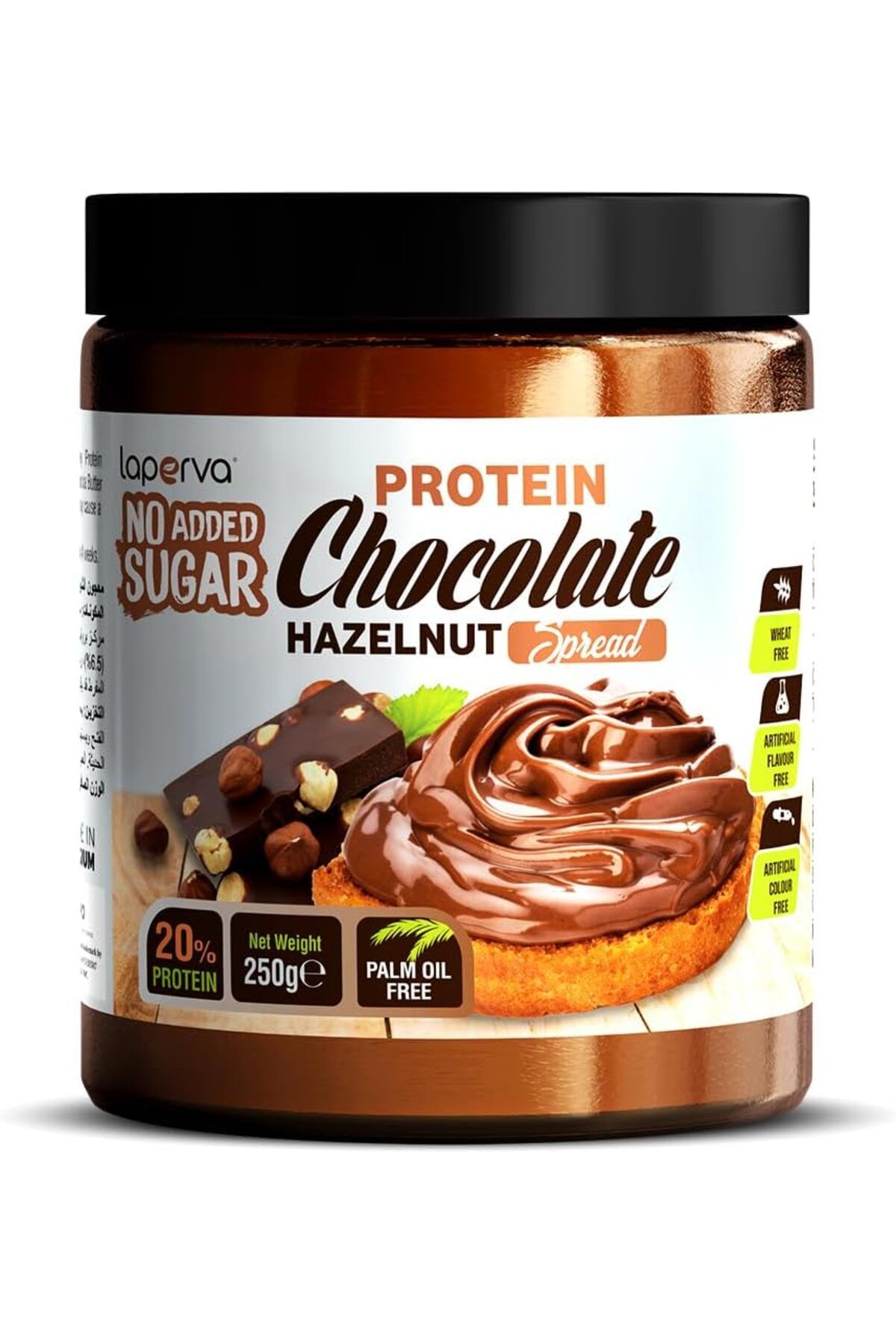 Laperva Protein Chocolate Hazelnut Spread High Protein, No Added Sugars 250g