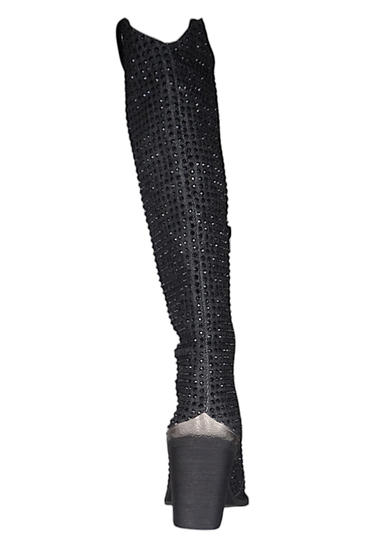 Buffalo-Damen Elegante Stiefel West Boot Hi Glam 1221049 Schwarz Black 5