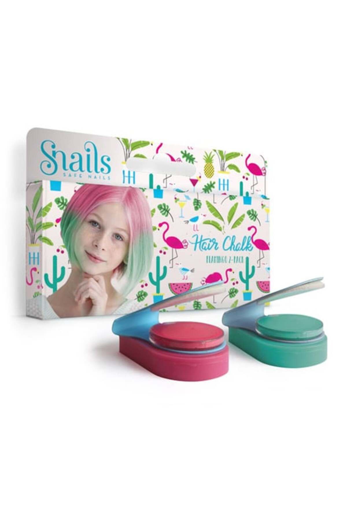 Snails Safe Nails Snails - Çocuk Saç Tebeşiri - Flamingo