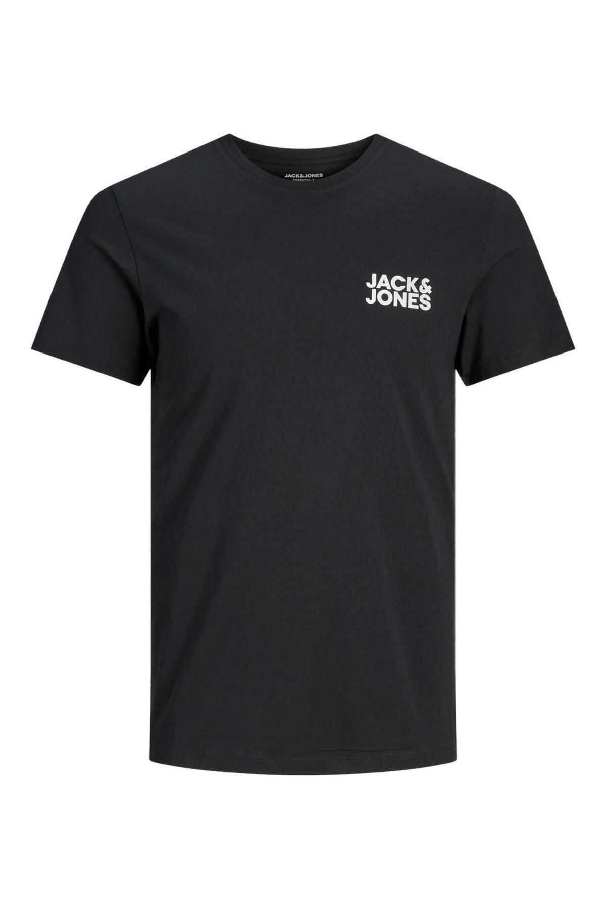تی شرت ورزشی مشکی مردانه سیاه Jack Jones JJECORP LOGO TEE SS O NEC 101069463 Jack & Jones
