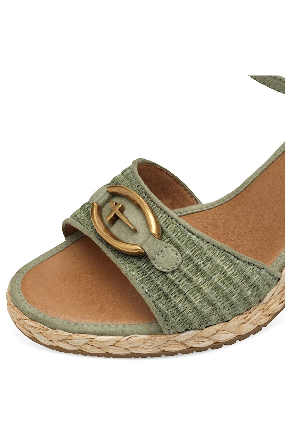 Tamaris-Damen Sandalen 1-28339-44 Grün 771 Sage Textil/synthetik Antislide Absatz 4