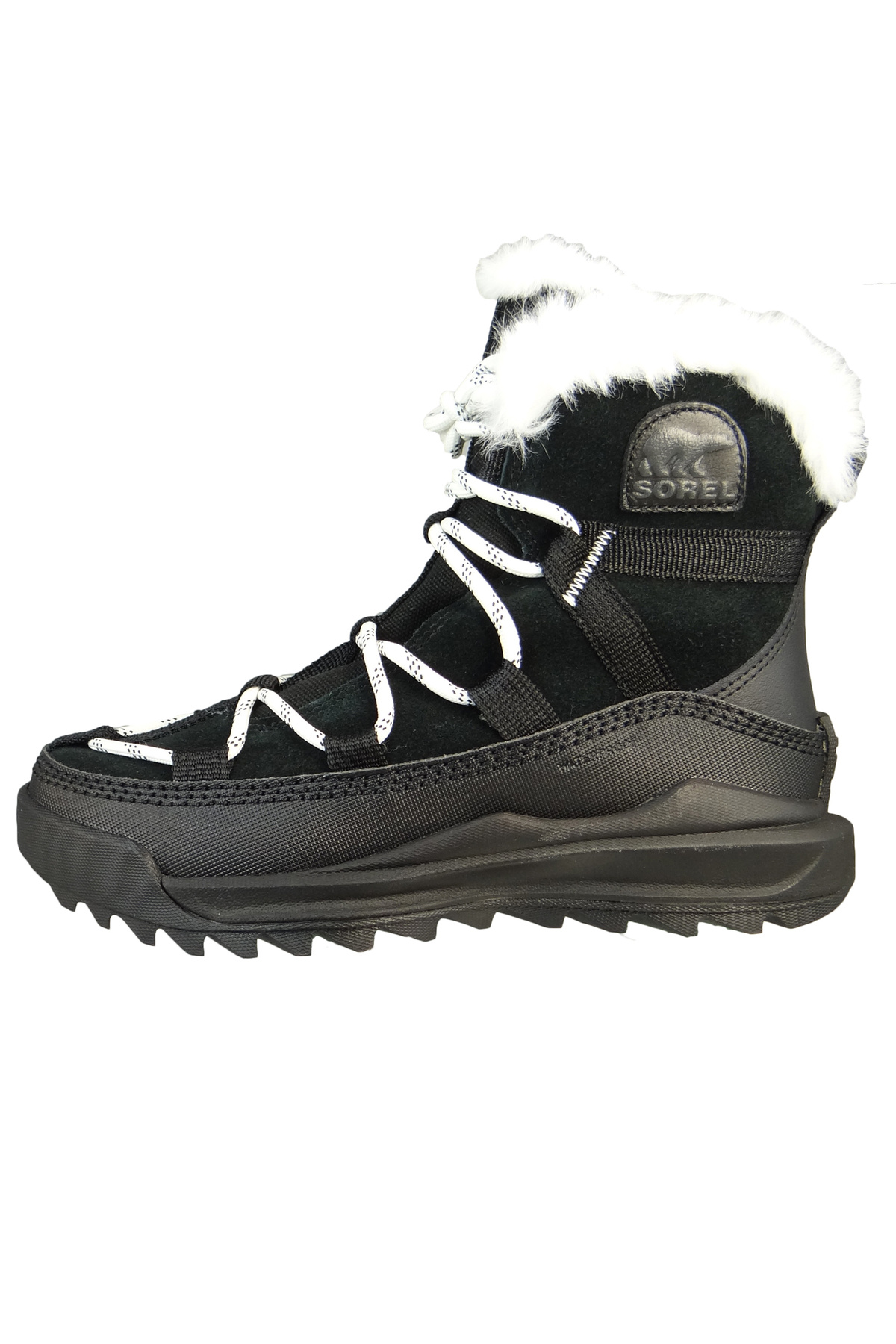 Sorel-Damen Sportliche Stiefelette Winterschuhe Ona Rmx Glacy Wp 2048761 Schwarz 010 Black Sea Salt Leder 3