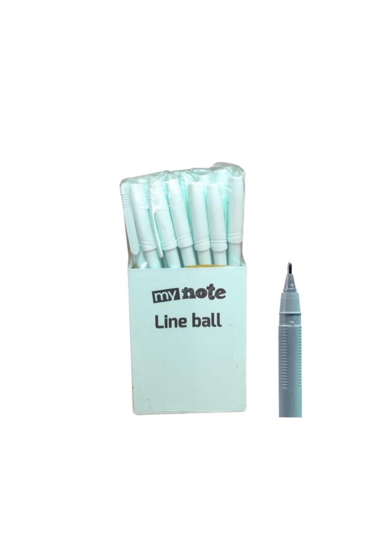 Mynote Line Ball 50'li PP Kutu Pastel Yeşil
