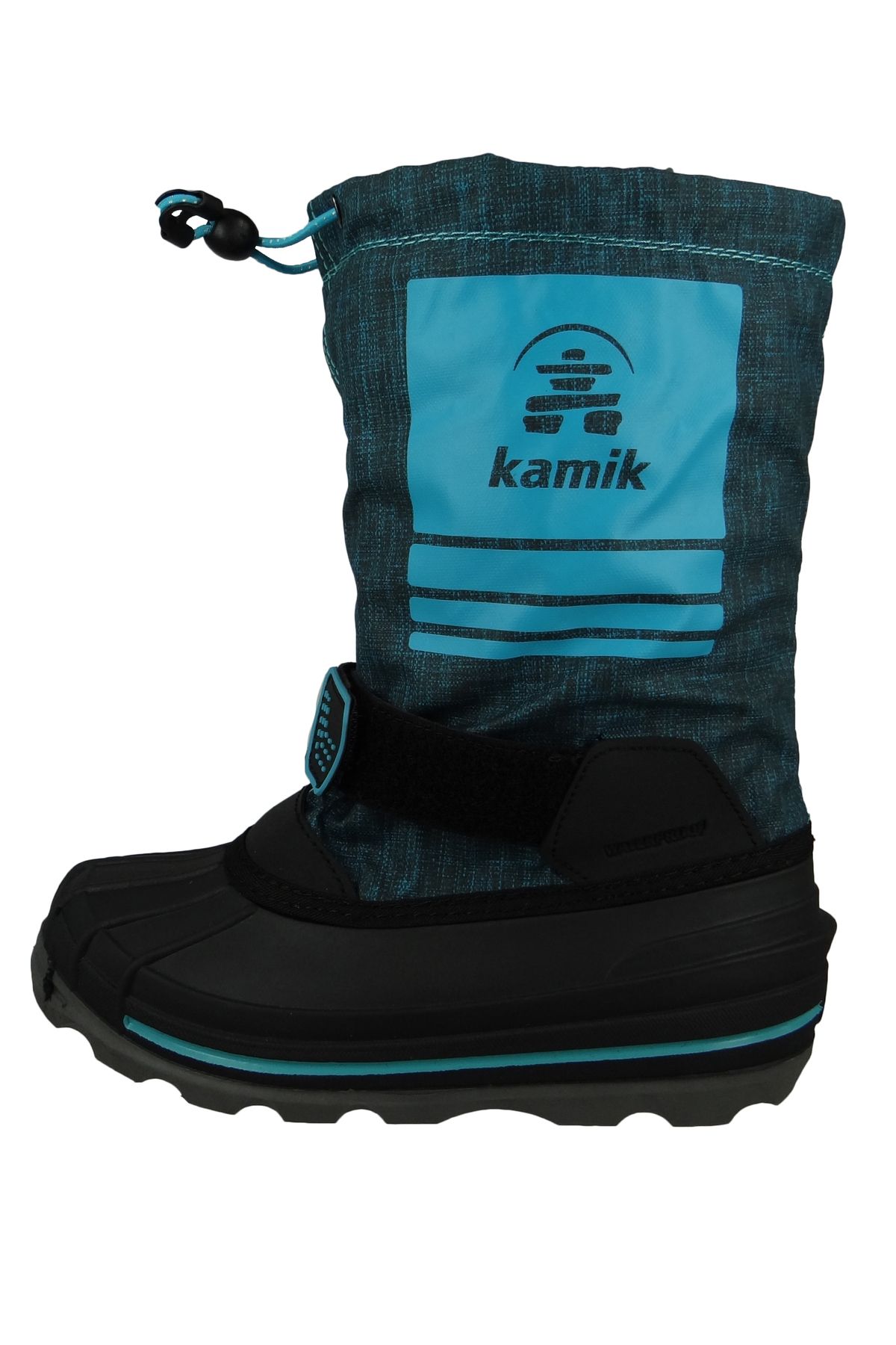 Kamik-Kinder Stiefel Winterschuhe Shockwave Nf4269 Blau Tea Teal Textil/synthetik Mit Eva 3