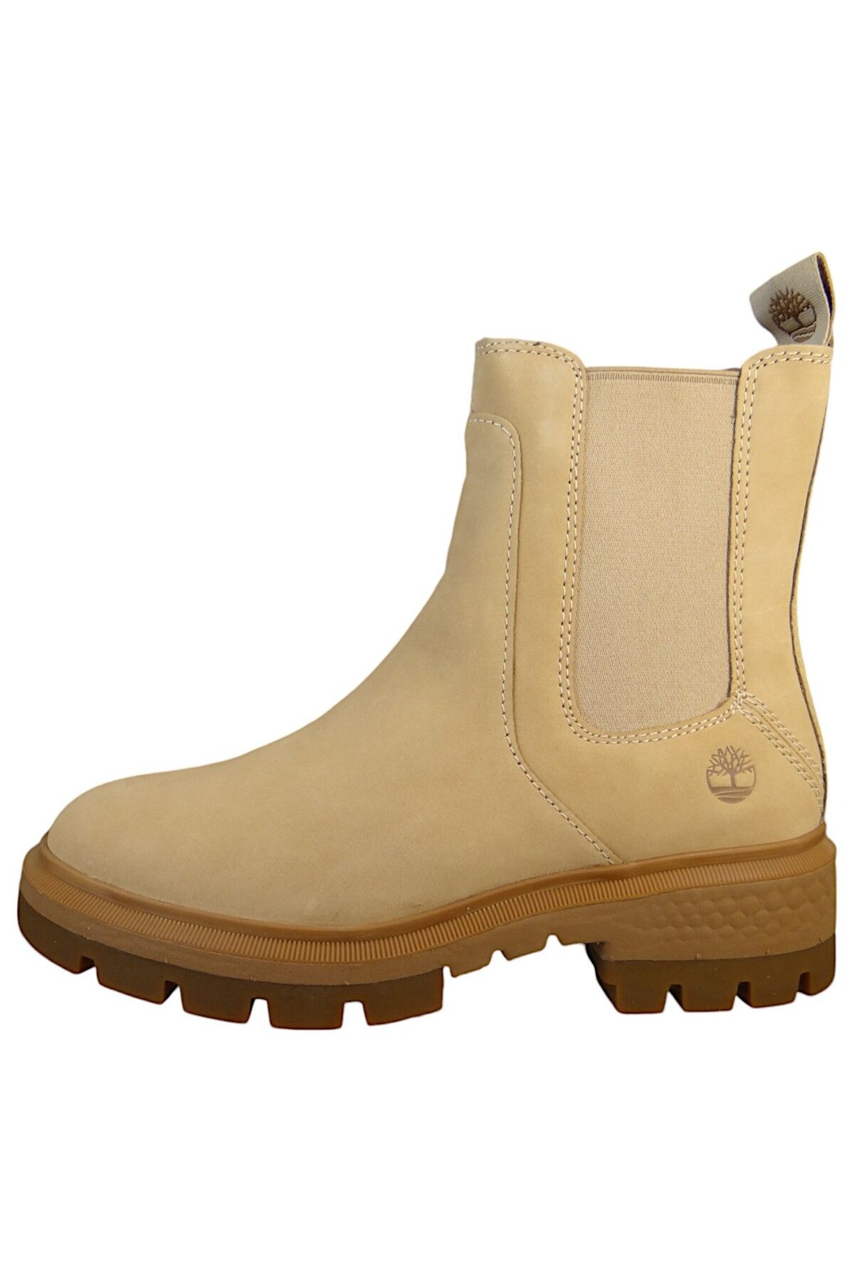 Timberland-Damen Elegante Stiefelette Cortina Valley Chelsea Tb0a2deeen7 Beige Light Beige Nubuck Leder Mit gr 3