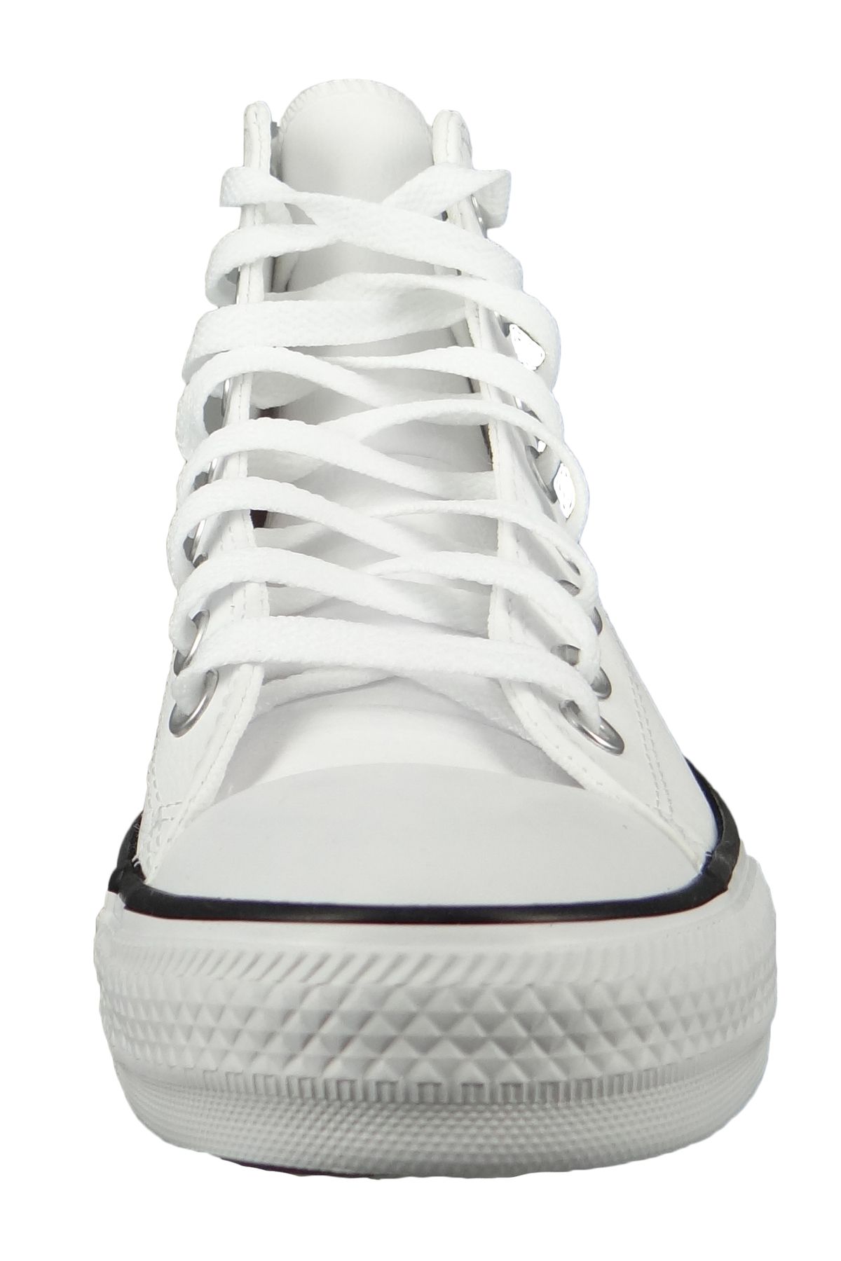 converse-Herren High Sneaker Chuck Taylor All Star 170861c Weiß White Red Bark String Leder 4