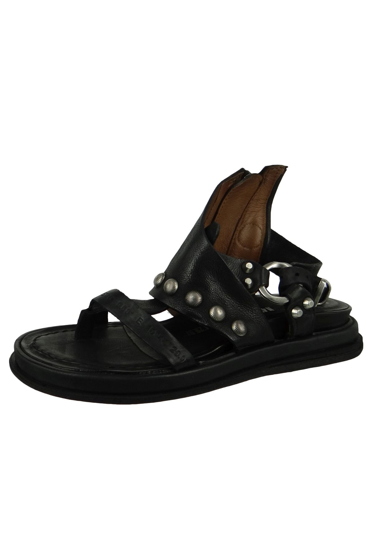 A.S.98-Damen Sandalen Pola-polaflash 699024-0103 Schwarz 6002 Nero Leder 1