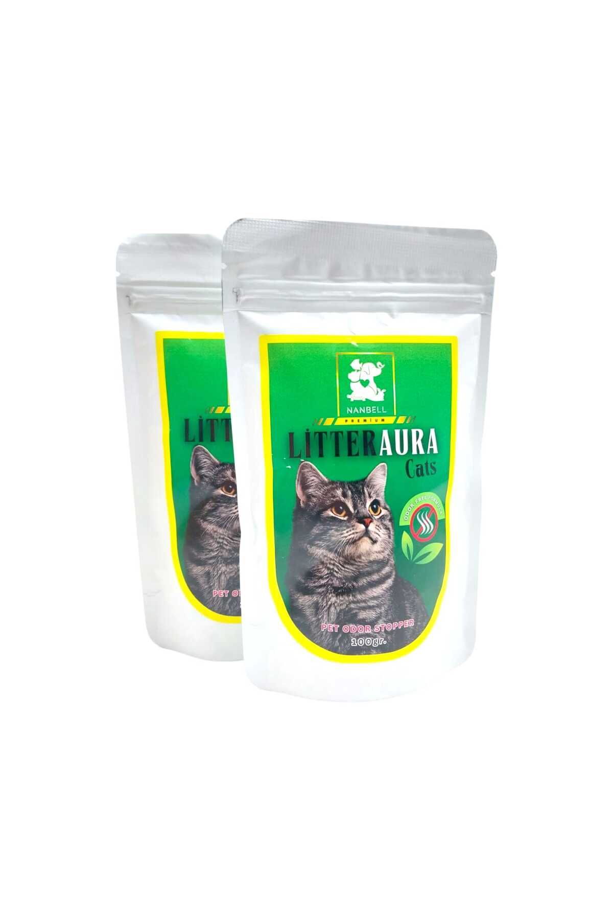Nanbell Litter Aura Cats Karbonlu Kum Koku Giderici 100 gr 2 Adet