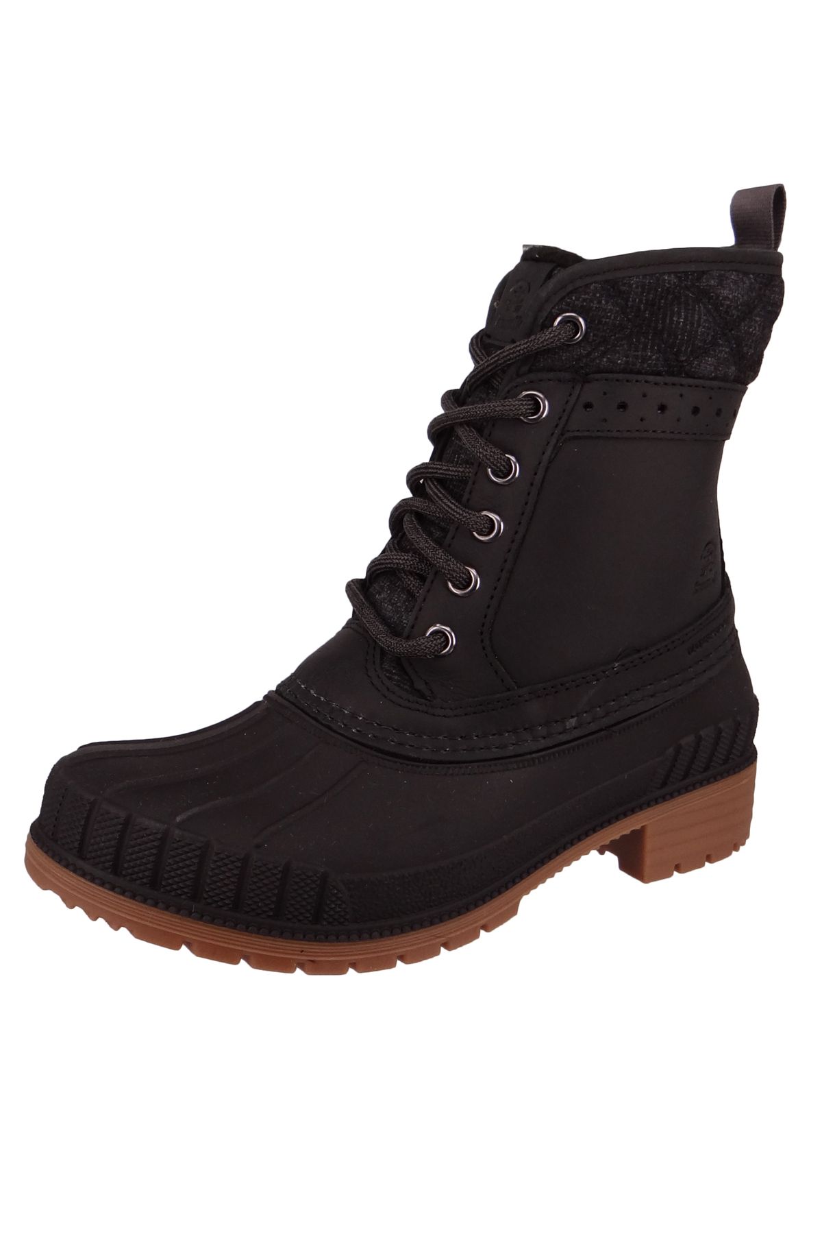 Kamik-Damen Winterstiefel Stiefel Sienna Mid L Wk2067 Schwarz Blk Black Leder/synthetik Mit Dover & Eva 2