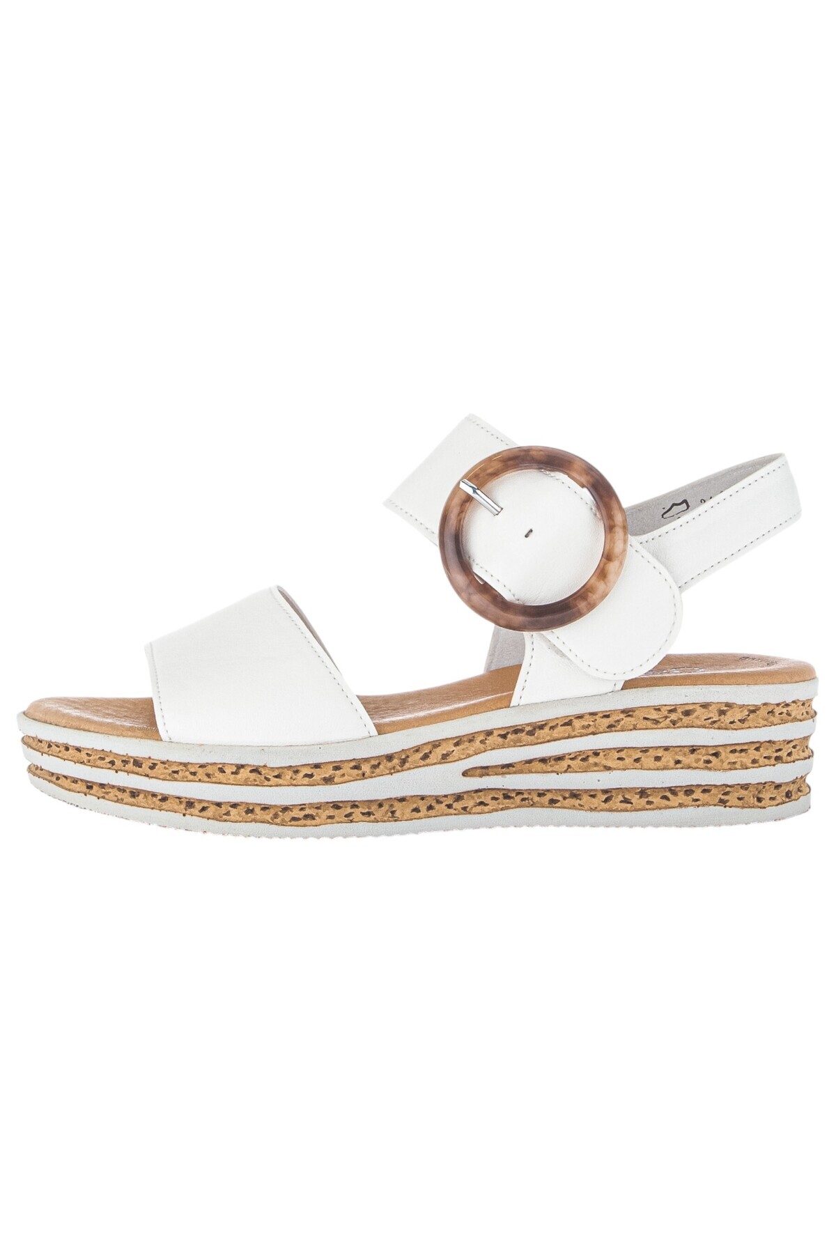 GABOR-Damen Sandalen 64.550 Weiß 20 Latte Leder 3