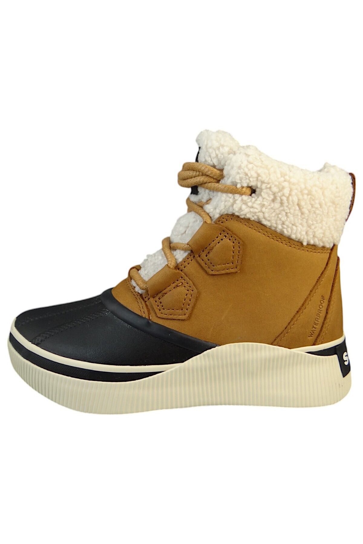 Sorel-Damen Stiefelette Winterschuhe Out N About Iv Chillz Wp 2088131 Braun 243 Taffy Black Leder Mit Vu 3