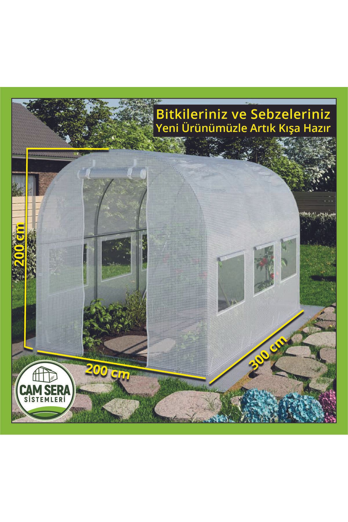 Tokipo Bahçe Serası 6 M2 - BEYAZ