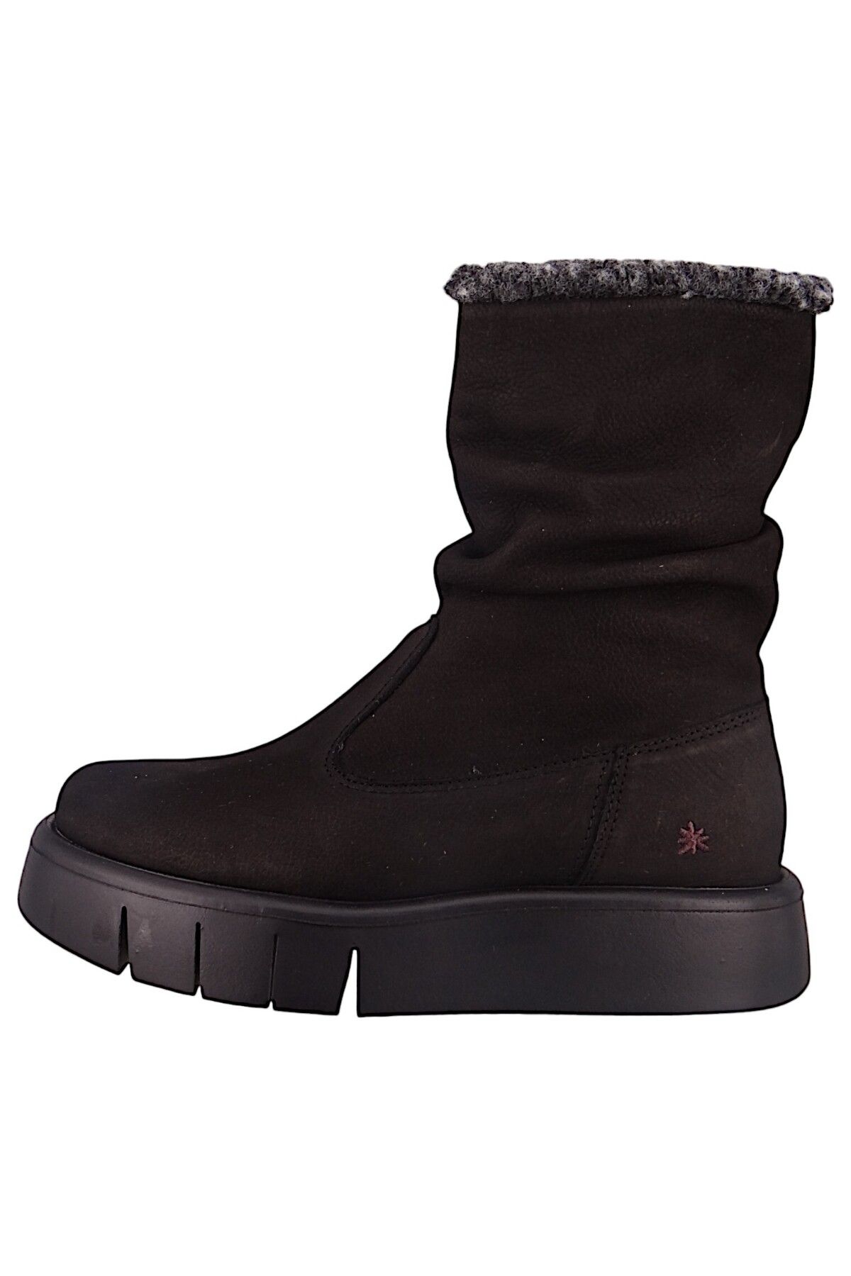 ART-Damen Elegante Stiefel Malaga Gefüttert 1347 Schwarz Black Leder 3