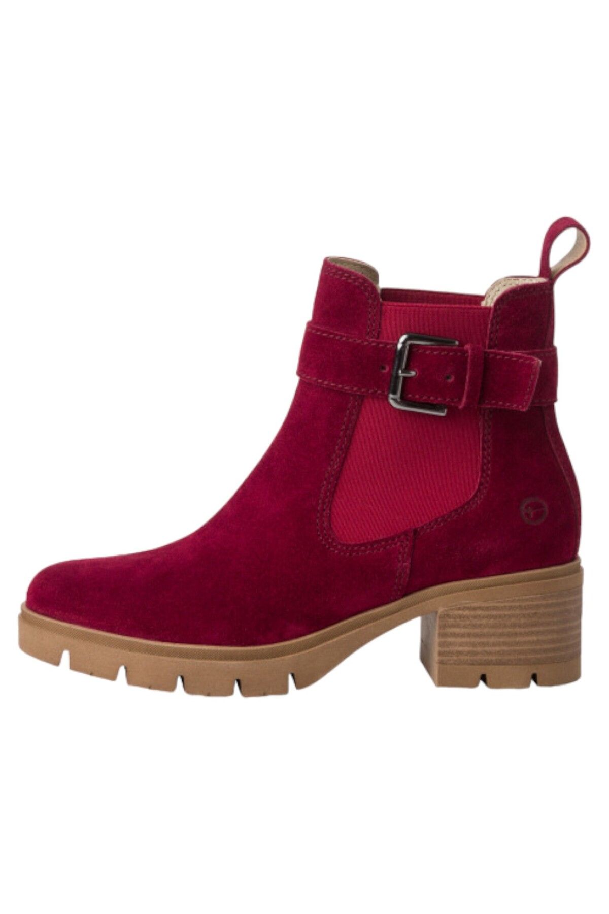 Tamaris-Damen Sportliche Stiefelette 1-25447-43 Rot 500 Red Leder Mit Touch-it 3