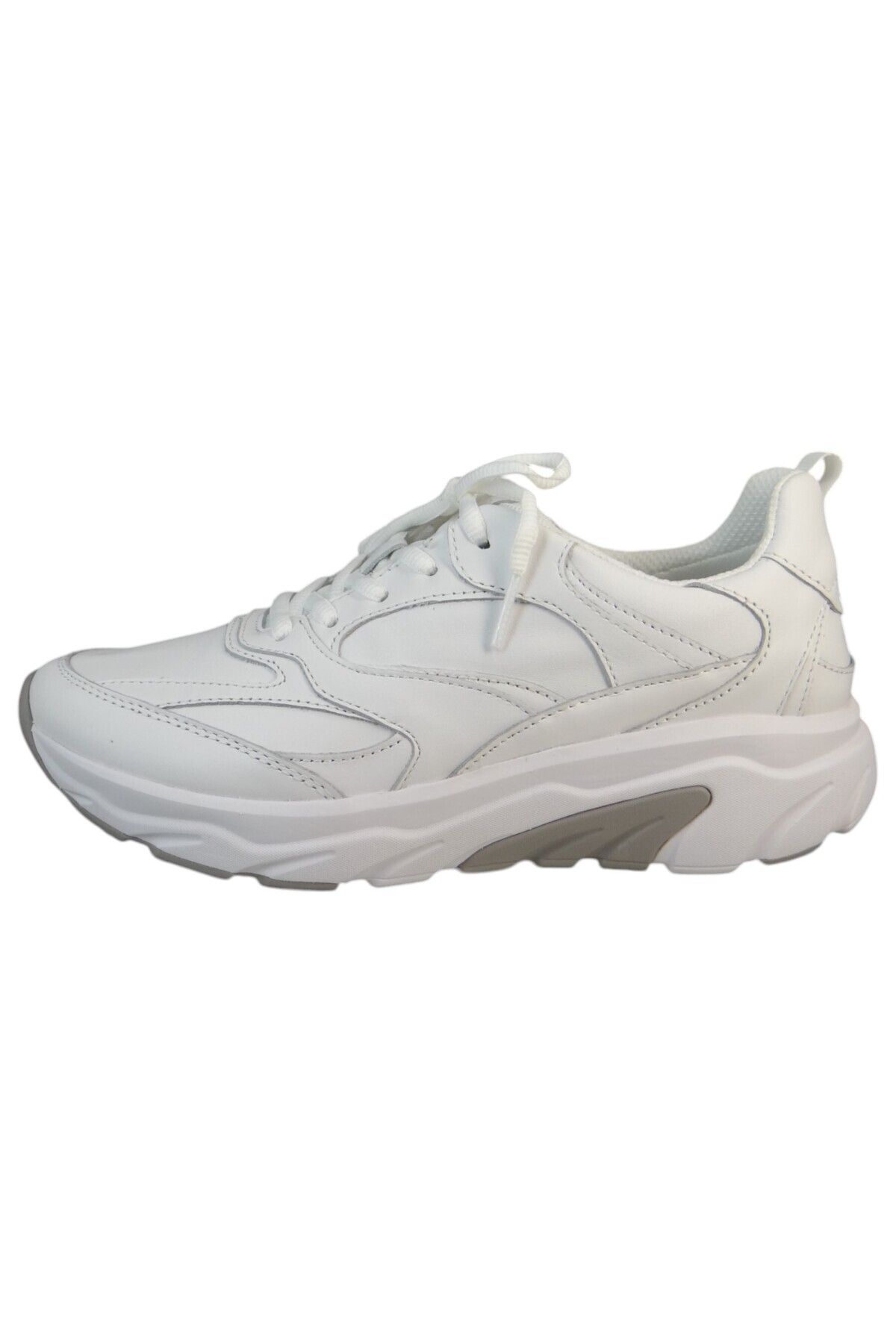 GABOR-Damen Sneaker Low Top G-weite 66.936 Weiß 50 Weiss Leder 3