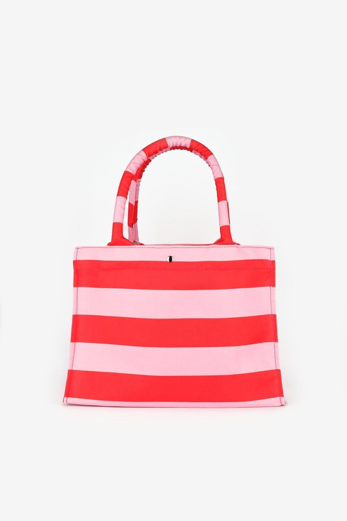 Le Mabelle Pembe Çizgili Çocuk Plaj Çantası