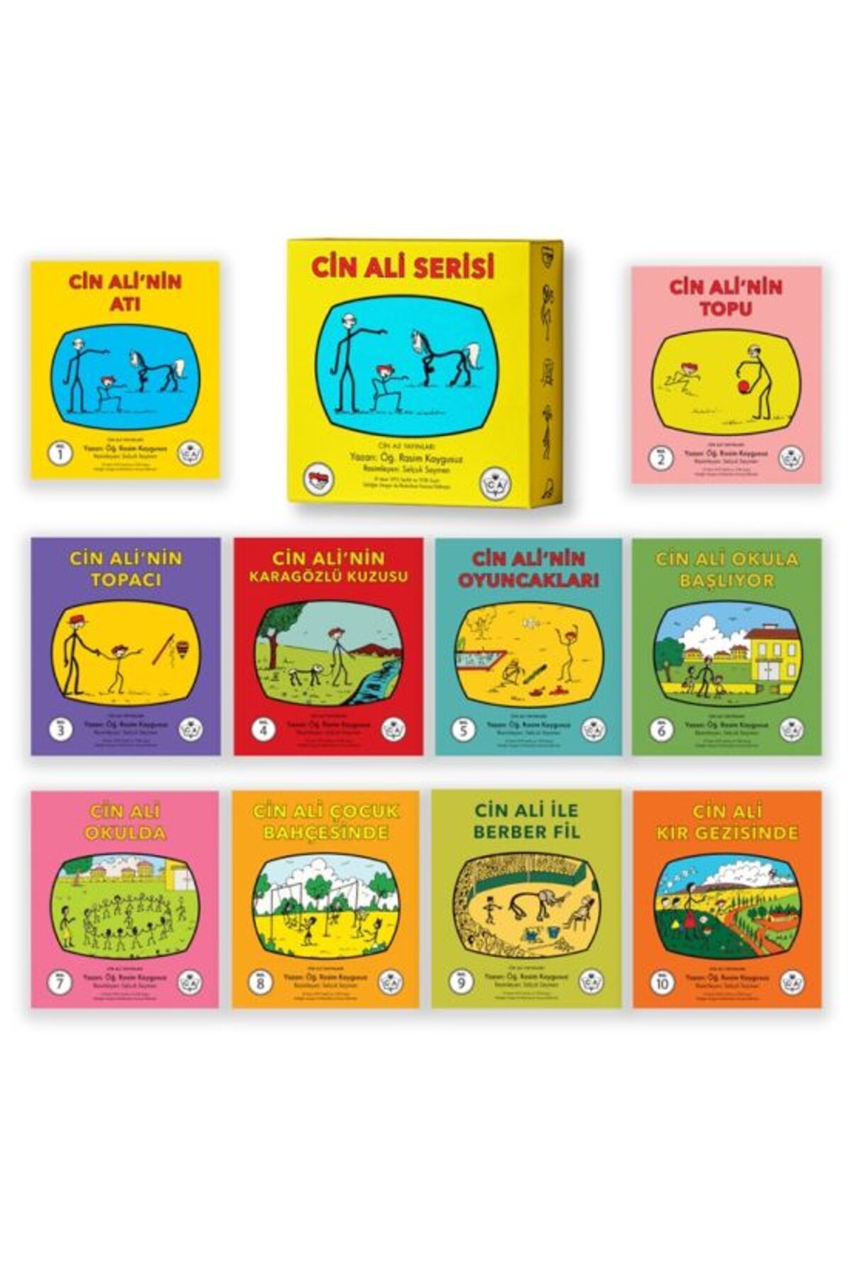 Cin Ali Yayınları Cin Ali Serisi Kutulu Set 10 Takım Kitap