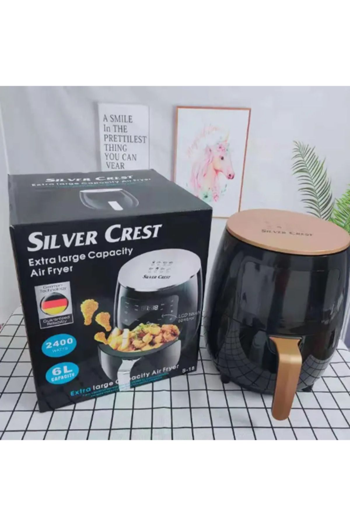 Silver Crest-6l Extra Large Capacity 2400w Digital Touch Air Fryer 7