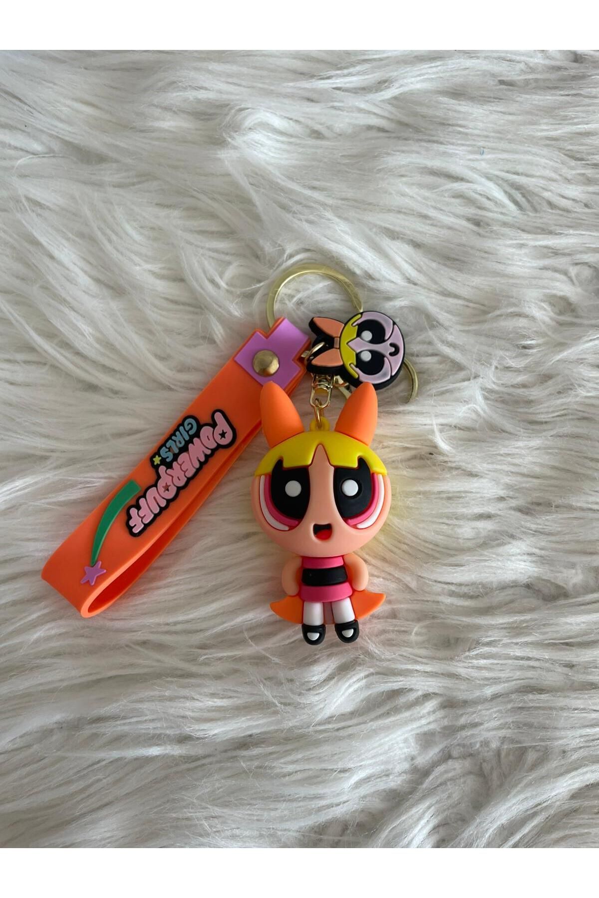 Minik Tutku Powepuff Girls - Blossom Silikon Anahtarlık