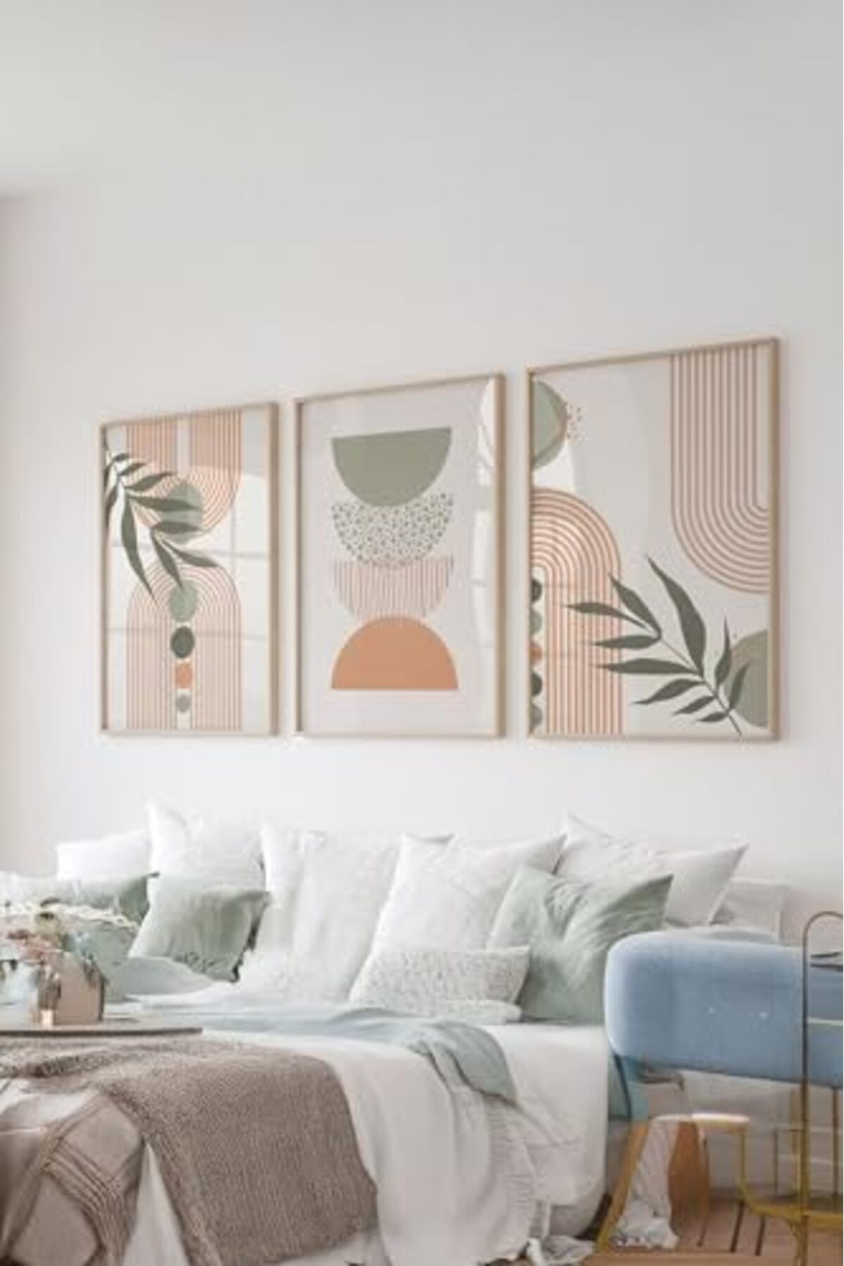 ShopZum Artavessa Gerçek Ahşap Çerçeveli 3 Parça 3D Poster Tablo Seti Ersy3Set24, 20 X 30