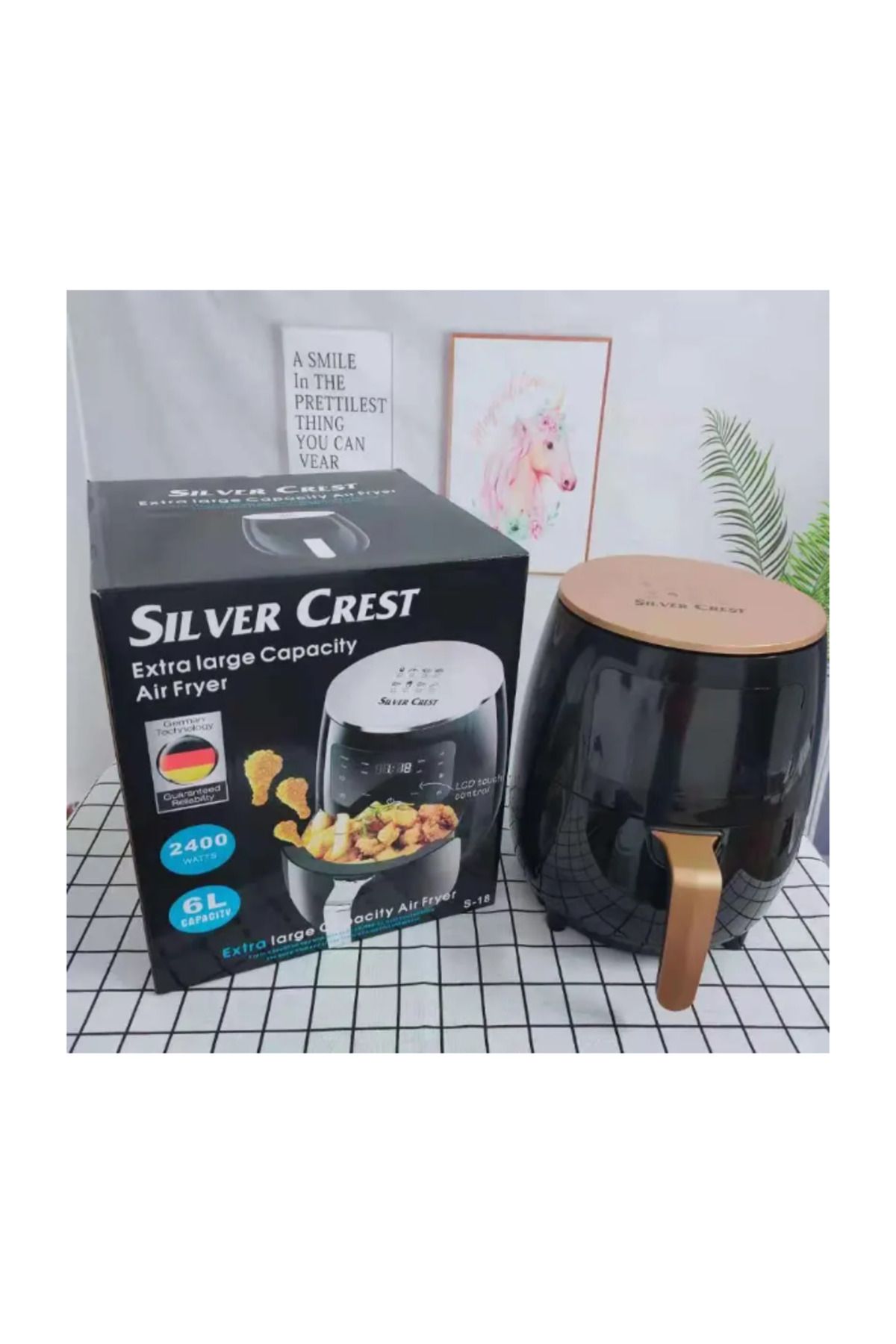 Silver Crest-6l Extra Large Capacity 2400w Digital Touch Air Fryer 1
