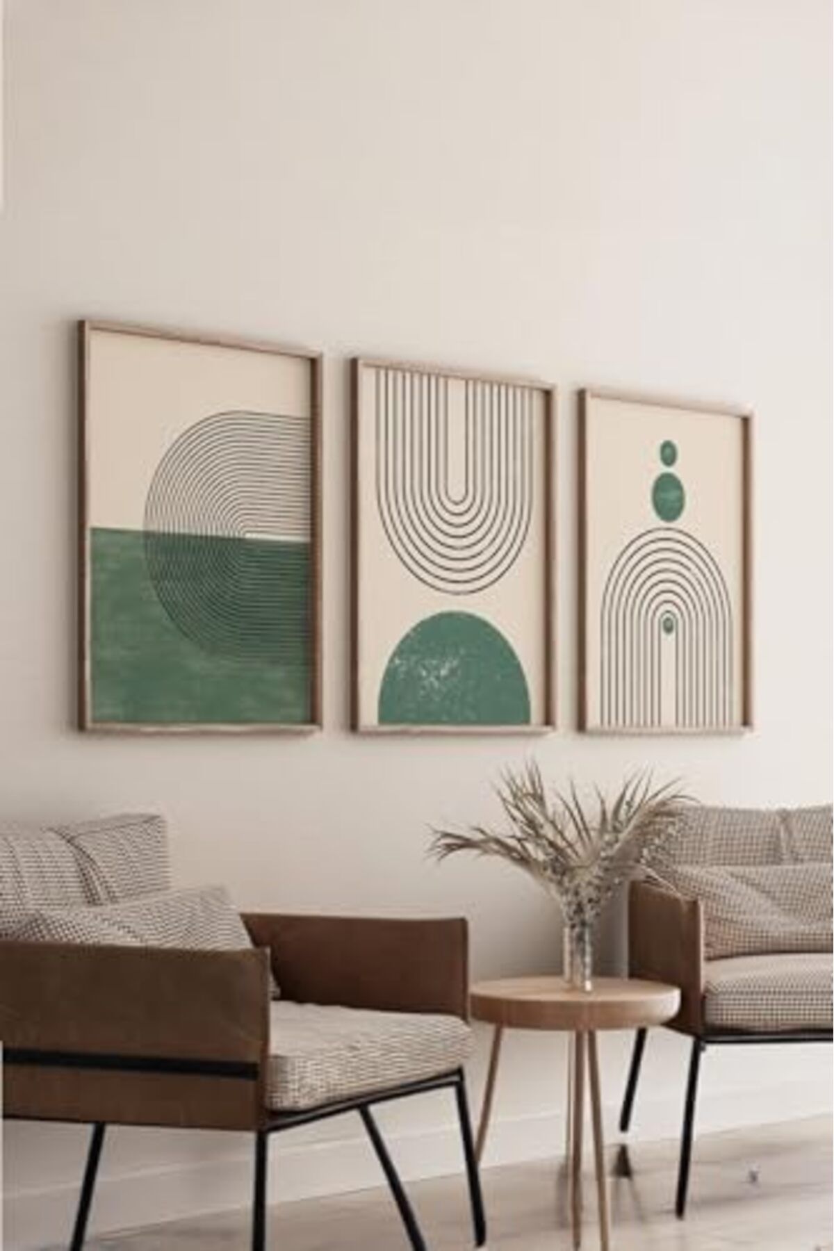 ShopZum Artavessa Gerçek Ahşap Çerçeveli 3 Parça 3D Poster Tablo Seti - 3Dartsohoset19-3348