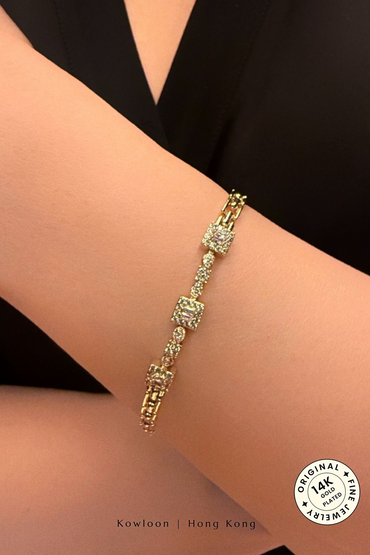 cacharel classic 14K Altın Kaplama Çelik Bileklilk