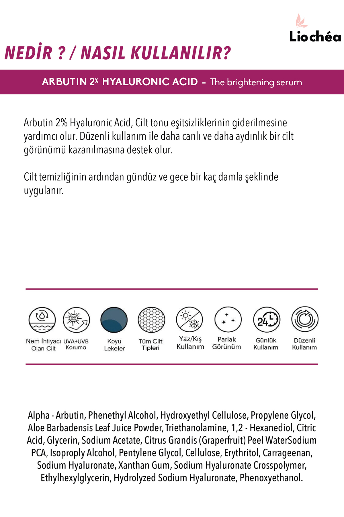 Aydınlatıcı Leke Karşıtı Arbutin Serum & Su Bazlı Nemlendirici Yüz Kremi 5d Hyaluronıc Set — ABSKR00004 — تصویر 6 از 9