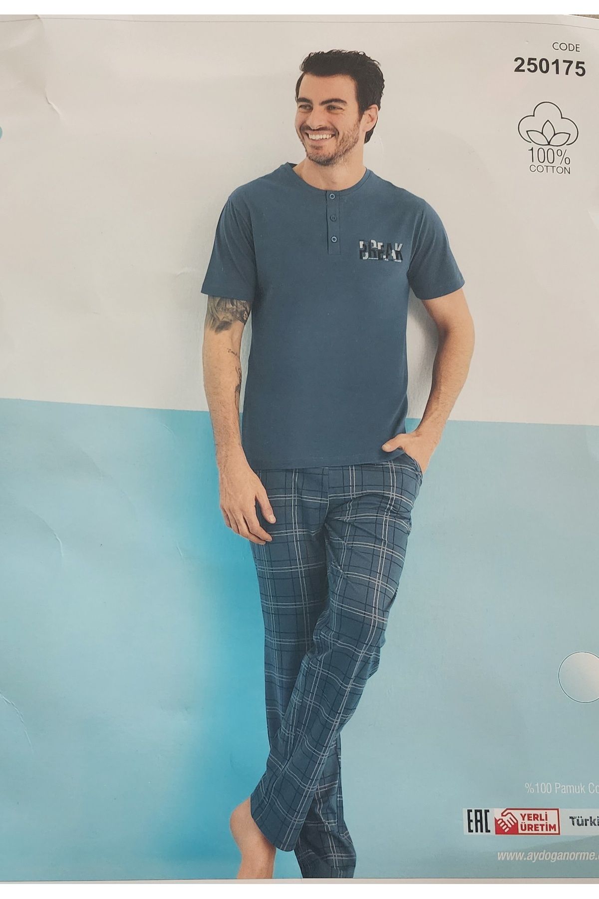 FASİON Aydoğan Erkek Kısa Kol Pijama Takımı