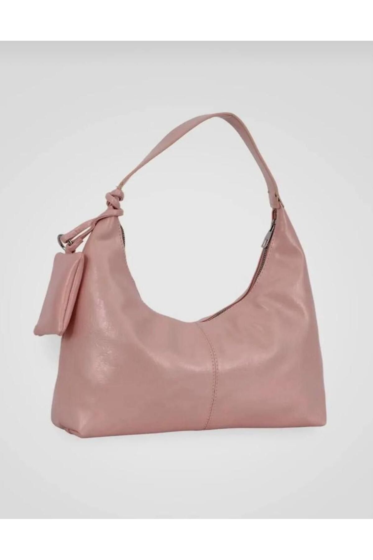 cosybag. CÜZDAN AKSESUARLI KADIN EL VE OMUZ ÇANTA BİRDİE PEMBE