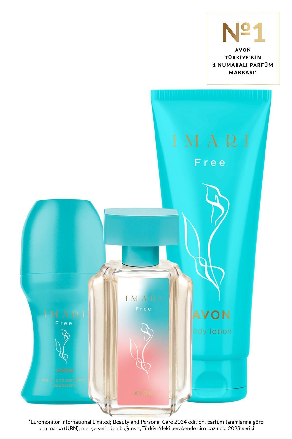 AVON Imari Free Kadın Parfüm Rollon ve Vücut Losyonu Paketi