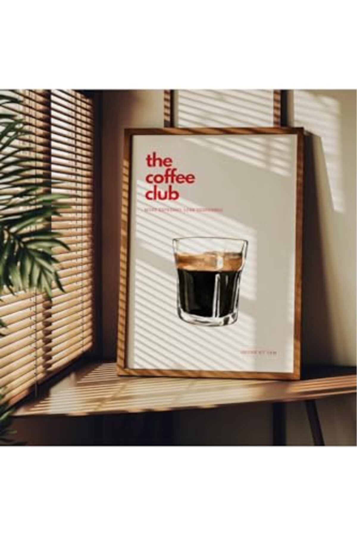 ShopZum Fark Tanıtım Wall Art Çerçevesiz Poster, Modern Dekoratif Çerçevesiz Poster, Tablo, Thecoffeeclub,