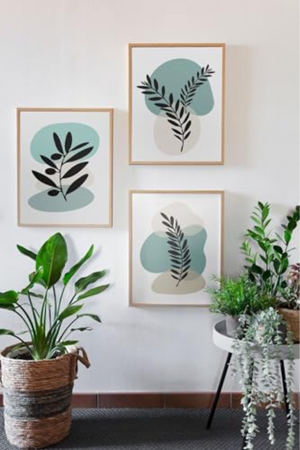 ShopZum Artavessa Gerçek Ahşap Çerçeveli 3 Parça 3D Poster Tablo Seti - 3Dartsohoset96-2030