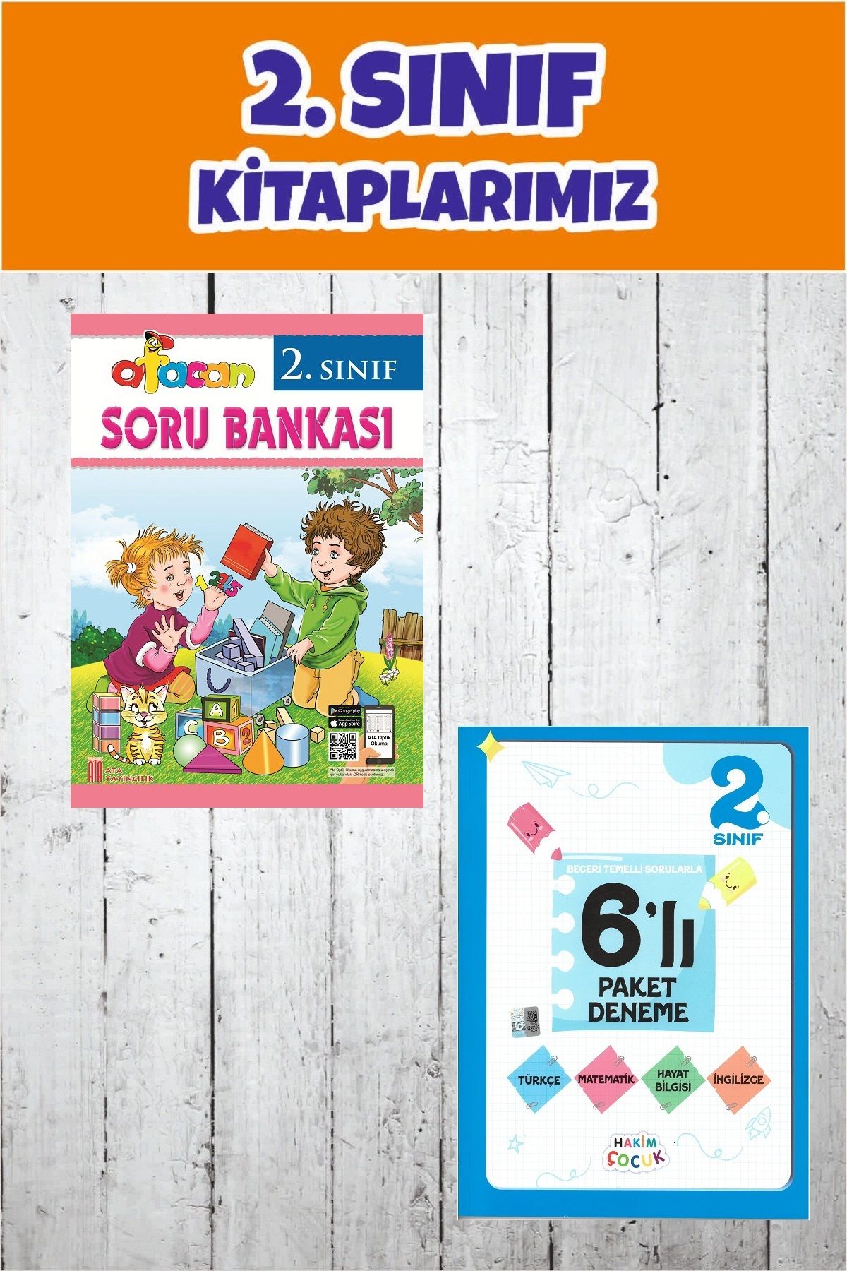 Ata Yayıncılık 2.Sınıf Afacan Tüm Dersler Soru Bankası+ 6 lı Paket Deneme