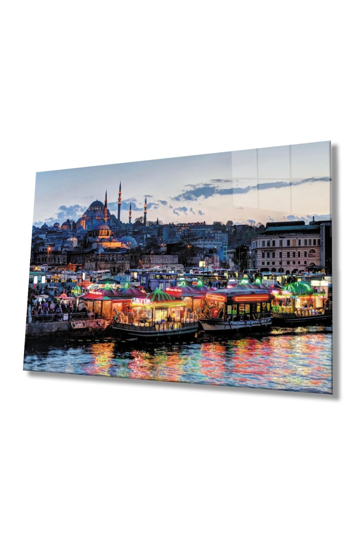 Evlika İstanbul Manzara 4mm Dayanıklı Cam Tablo Temperli Cam