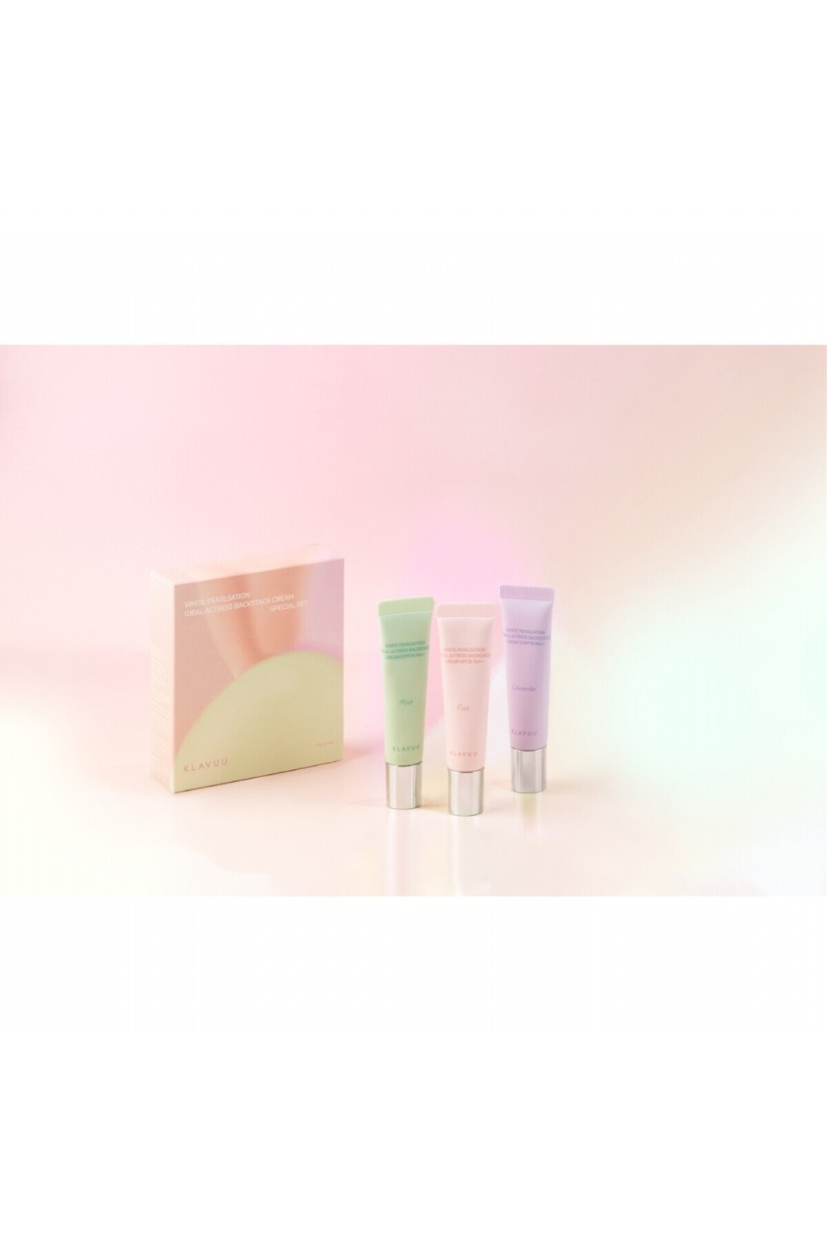 White Pearlsation Ideal Actress Backstage Cream Special Set - Rose,Lavender & Mint 3 lü Mini Set — رنگارنگ IdealActressBackstage — تصویر 2 از 2