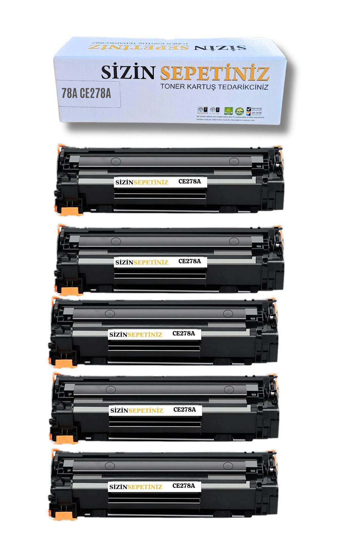 HP LaserJet M1536DNF M1536 MFP P1560 P1566 P1600 P1606 P1606DN 278A ( 5 ADET )