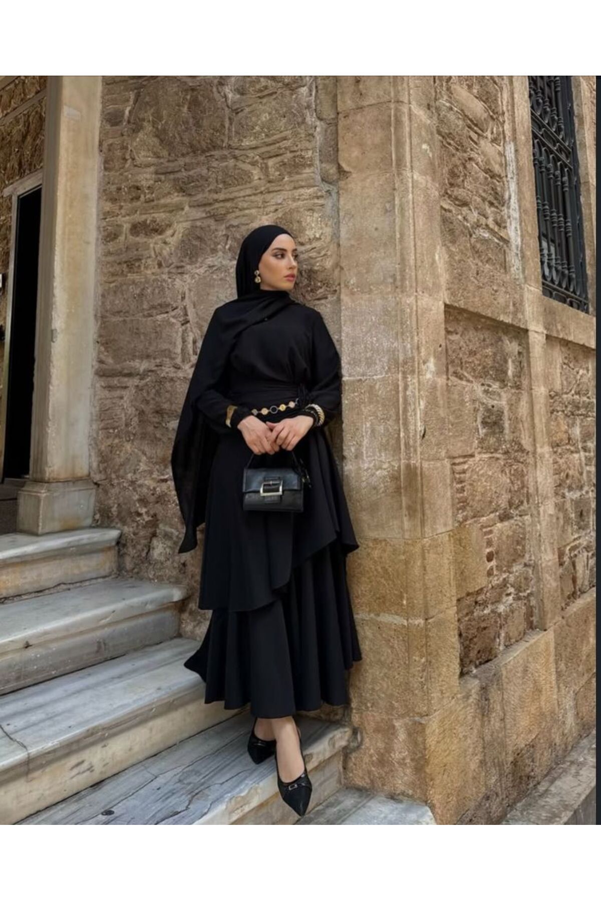 bayan sosyete Siyah Peri Elbise